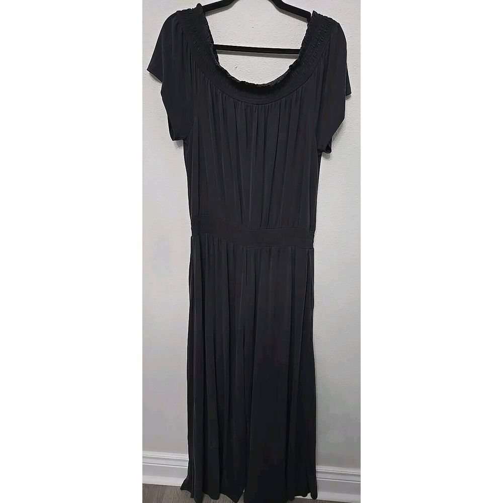 Anthropologie Saturday Sunday Modal Rebecca Wide Leg Smocked Jumpsuit Modal - Picture 4 of 8